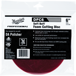 Meguiar's® 6" Soft Buff DA Foam Cutting Disc, DFC6