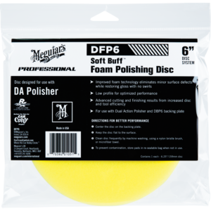 Meguiar's® 6" Soft Buff DA Foam Polishing Disc, DFP6